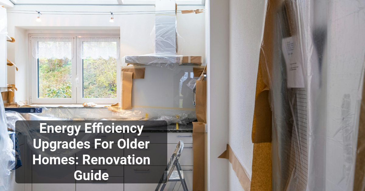 Energy Efficiency Upgrades For Older Homes: Renovation Guide